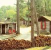 Photo of the NC cabins before deck renovations, showing our cabins for rent developing over time.